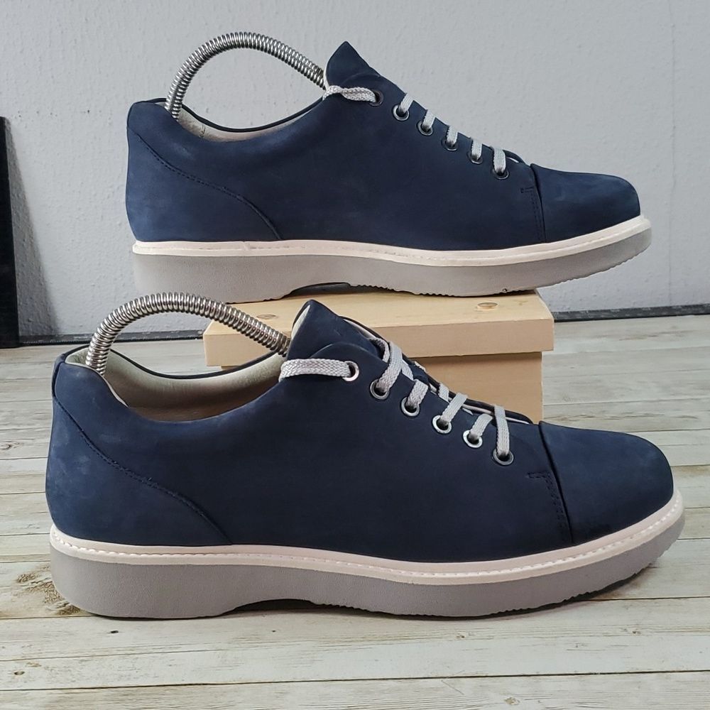 Samuel Hubbard 9 Fast Navy Womens Casual Walking Shoes Sneaker Nubuck Leather